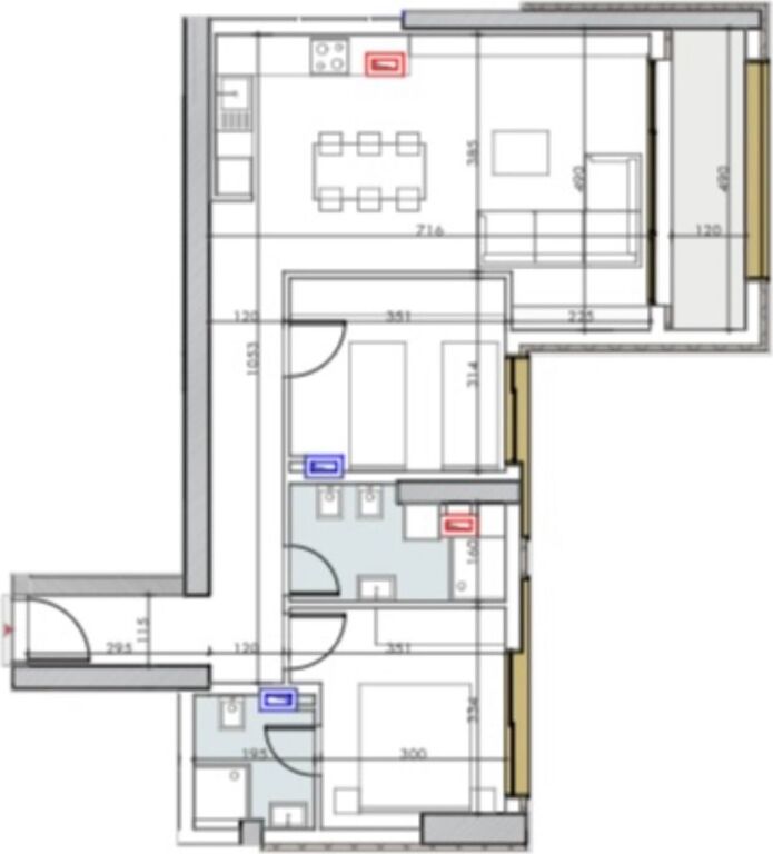 Apartament 2+1 ne shitje! 406’000€ •Pazari i Ri