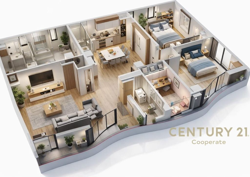 Apartment 3+1+Veranda for sale near Tirana Rock