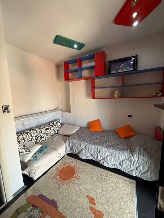 Opposite the Colosseum on Durres Street, a 2+1 Apartment Invested and Furnished is for Sale!