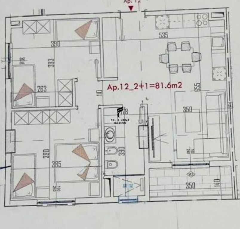 SHITET APARTAMENT 2+1 PASKUQAN 129.000 EURO FH-70184
