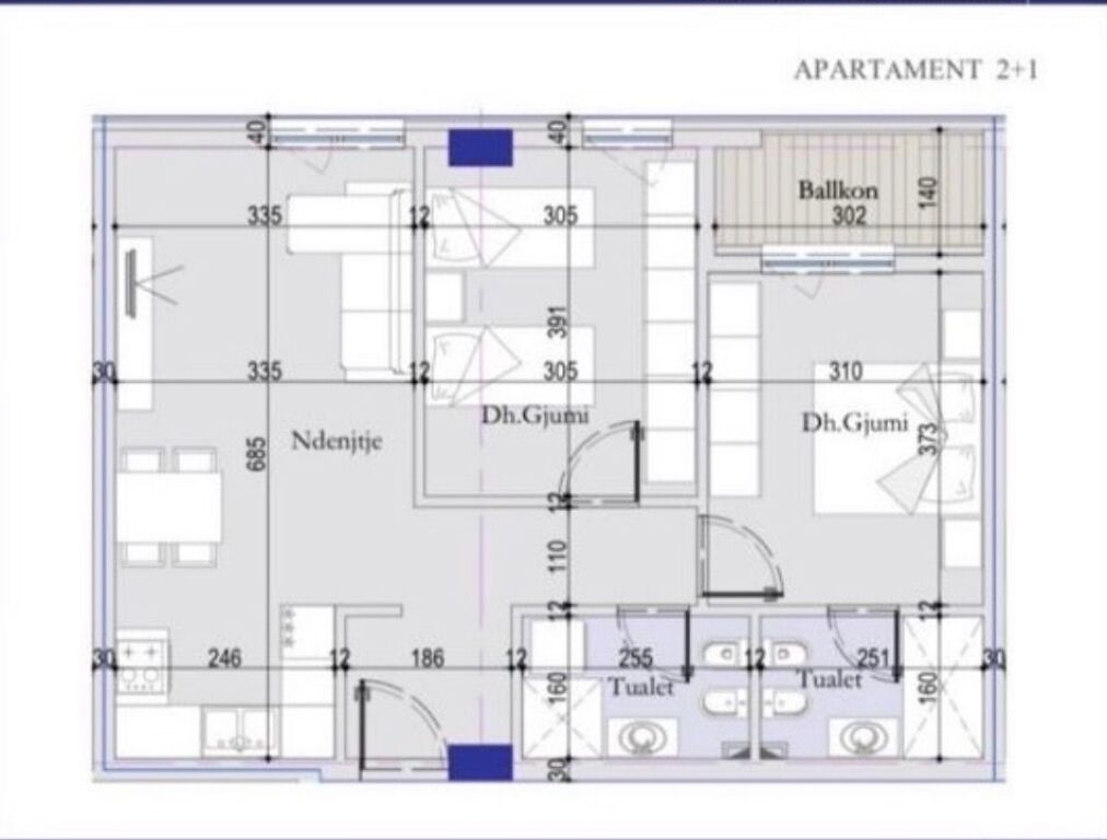 📣 SHITET Apartament 2+1 Me 2 Tualete Dhe Ballkon 📍 Tirana Entry 2, Prane Casa Italias ✨
