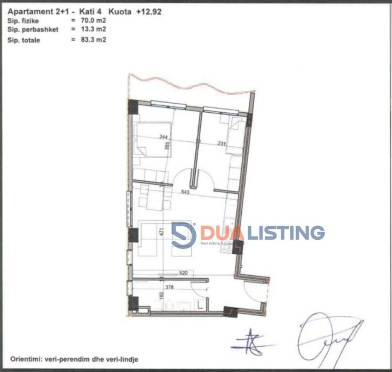 🏢 Shesim Apartament 2+1 në Kompleksin Aluna 1