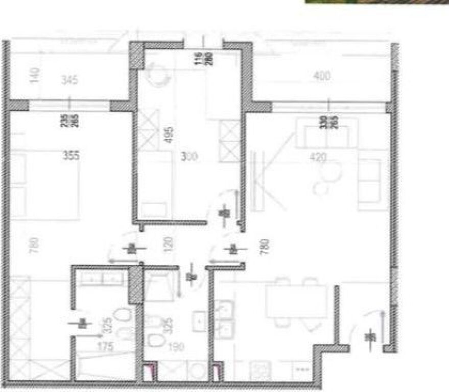 Shitet Apartament 2+1+2 tek Riverside Residence