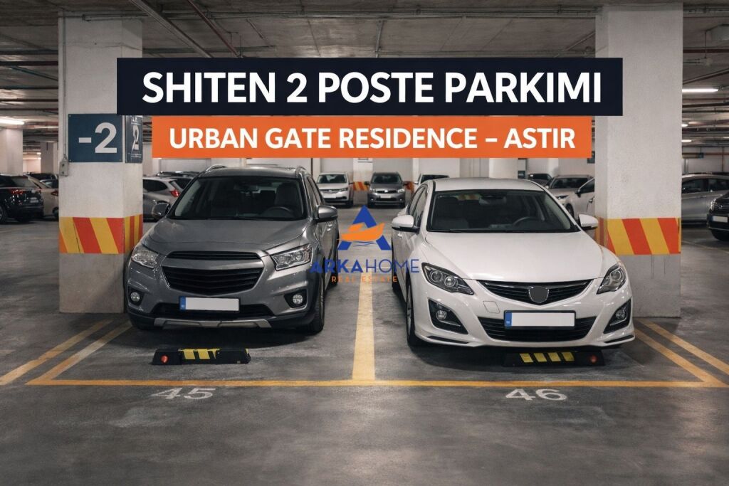 PARKING SPACES FOR SALE 20M2 "URBAN GATE RESIDENCE, ASTIR" 15,000,000 LEKE