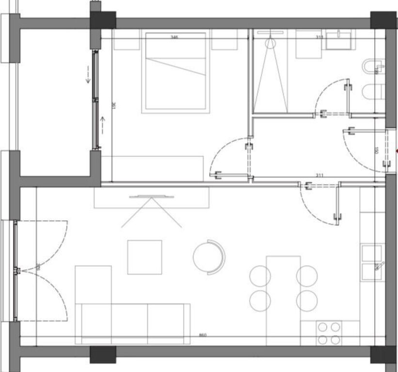 Appartamento 1+1+Parcheggio in vendita presso Sun Palase Residence a Palase.