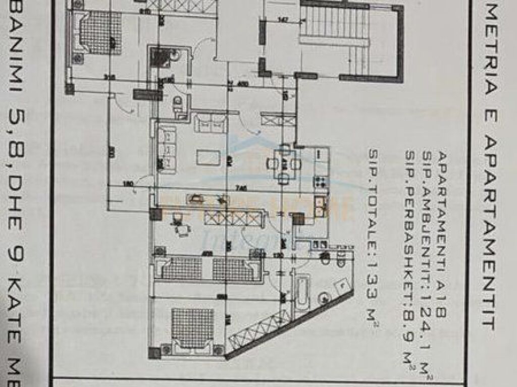 Shitet, Apartament 3+1+2, Shkolla e Baletit, Tiranë.