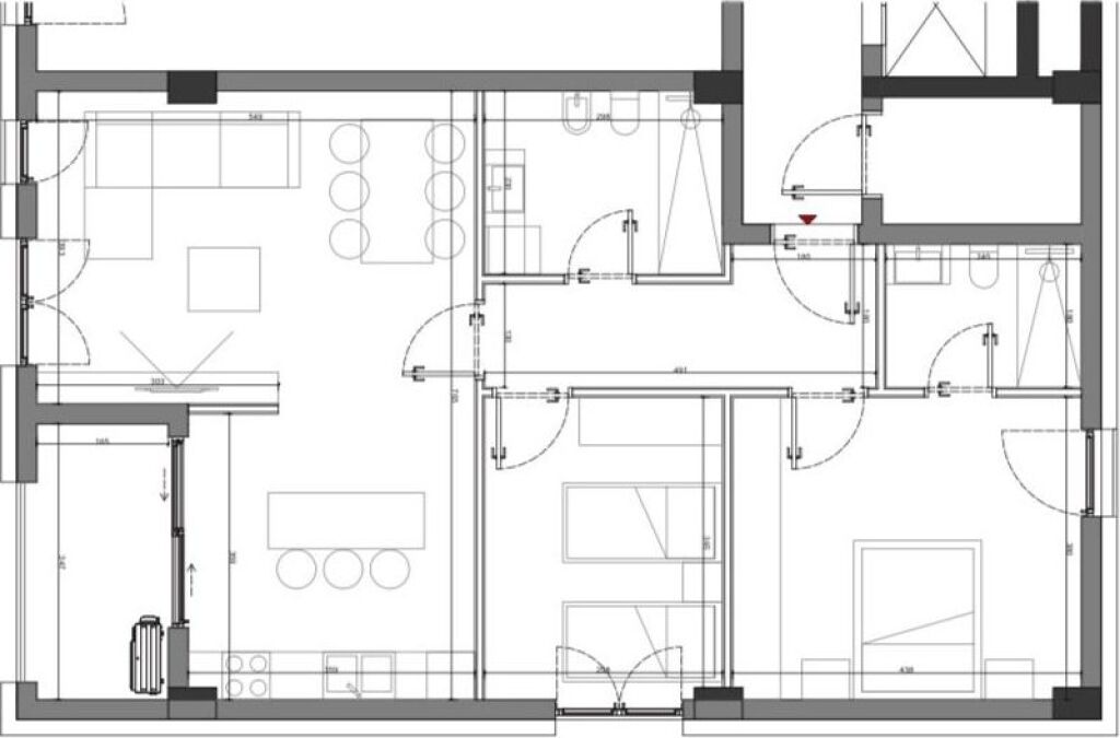 Apartment 2+1+Parking for sale at Sun Palase Residence in Palase.