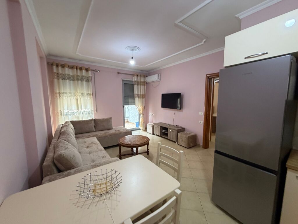 Apartment 1+1 for rent 📍  📌 Location: Opposite Delijorgji, Stavri Themeli street 🏢 Floor: 6 (building with elevator) 🛋️ Fully furnished  💰 Price: 45,000 lek/month  For more information or visit, contact privately 📩