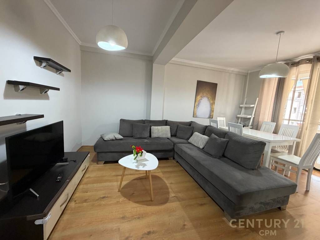 Apartment 1+1 is located in one of the best areas of Tirana, positioned at Zogu i Parë Boulevard, near the Train Station. The apartment has an area of 73.4m2 and is organized into: * Living Room with kitchen * 1 Bedroom * 1 Bathroom * 1 Storage/Laundry * 1 Balcony  For more information, please contact us!