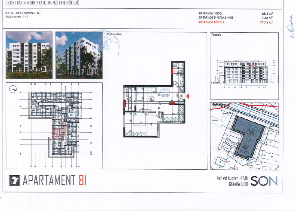Shitet apartament në Paskuqan – Rruga “Demokracia”
