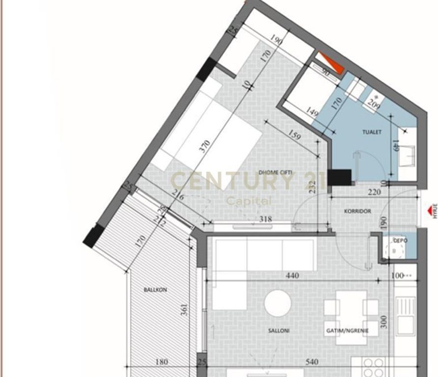 Shesim apartament 1+1 tek Diellon 2.