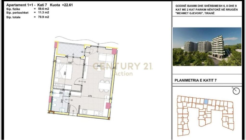 🏡 Ofrohet për shitje apartament 1+1 te Aluna Residence!