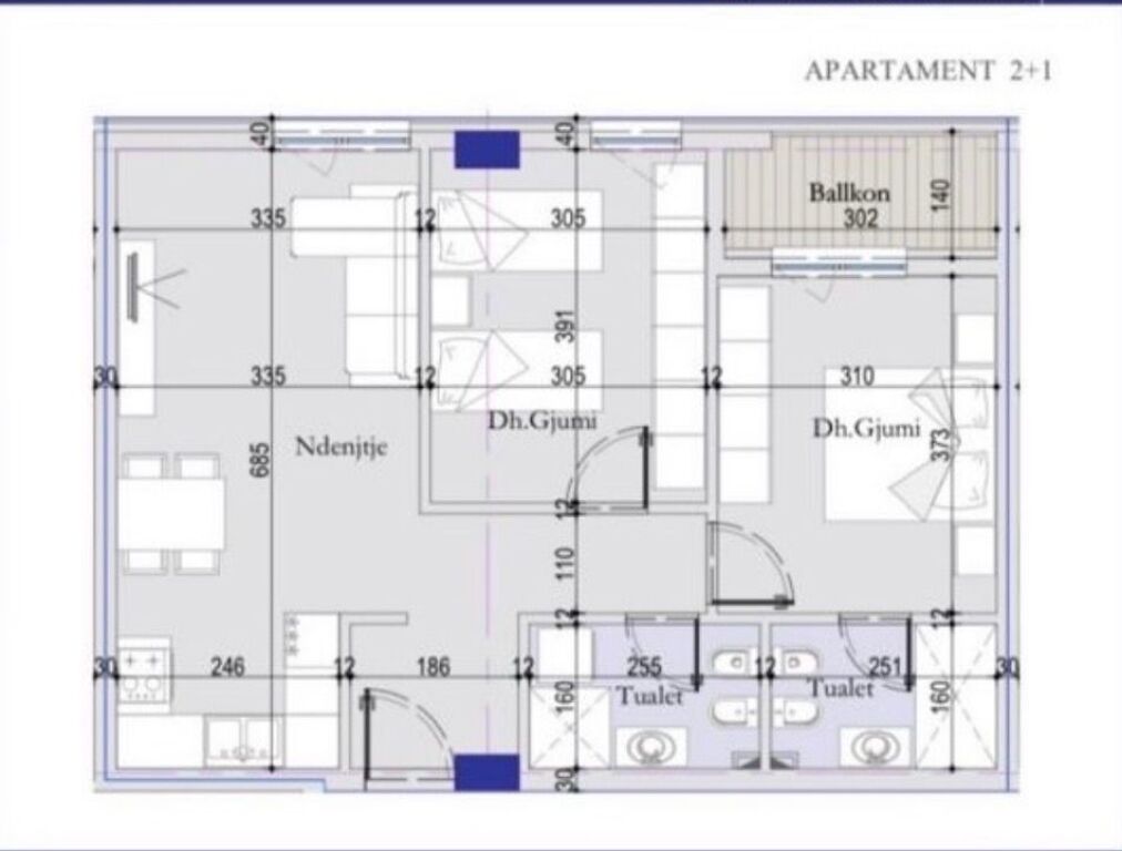 📣 SHITET Apartament 2+1 Me 2 Tualete Dhe Ballkon 📍 Tirana Entry 2, Prane Casa Italias ✨