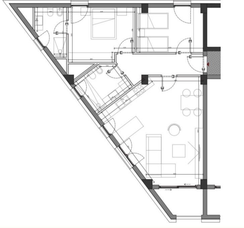 Apartament 2+1+Parking per shitje tek Sun Palase Residence ne Palase.