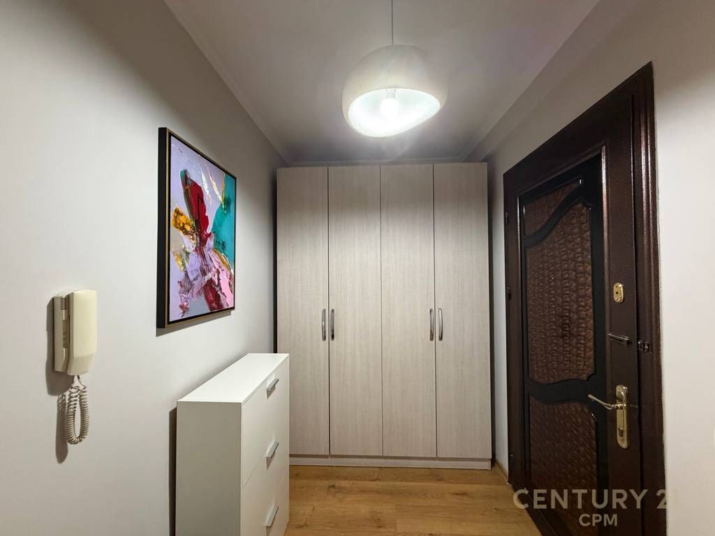 Apartment 1+1 is located in one of the best areas of Tirana, positioned at Zogu i Parë Boulevard, near the Train Station. The apartment has an area of 73.4m2 and is organized into: * Living Room with kitchen * 1 Bedroom * 1 Bathroom * 1 Storage/Laundry * 1 Balcony  For more information, please contact us!