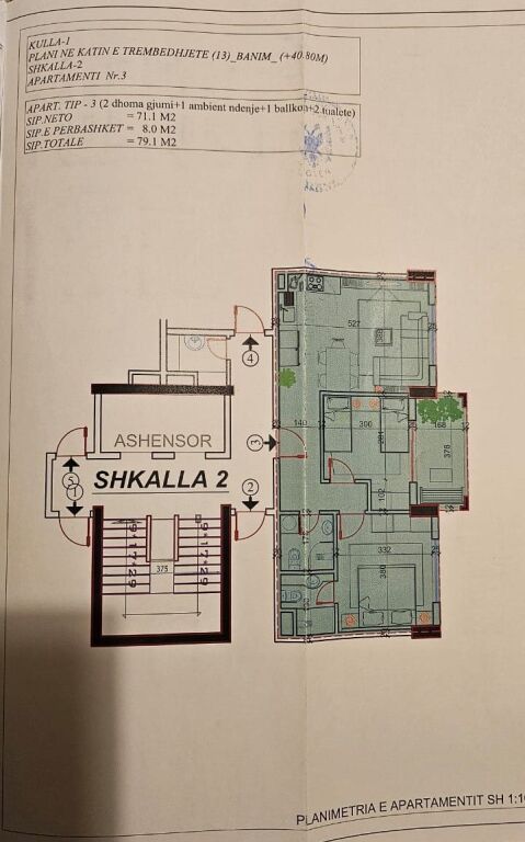Shitje | Apartament 2+1+2 | Kompleksi Malajzian | 118000 €