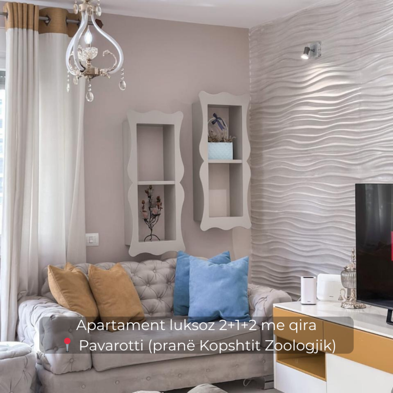 Jepet me qira apartment 2+1+2 📍Pavarotti (pranë Kopshtit Zoologjik)