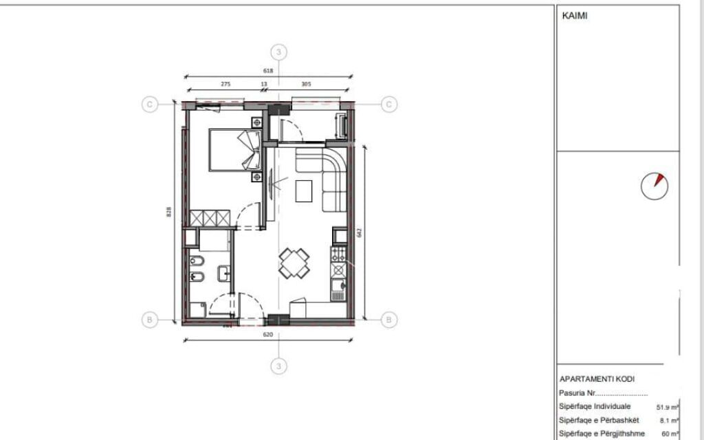 Apartment 1+1 For Sale, Ali Dem