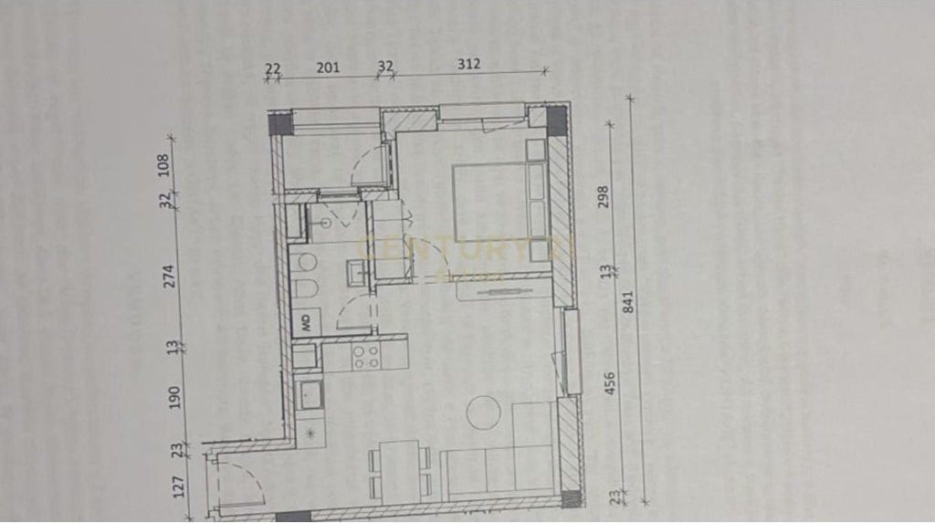 🏡 SHITET APARTAMENT 1+1 – KOMPLEKSI KADIU, ALI DEMI