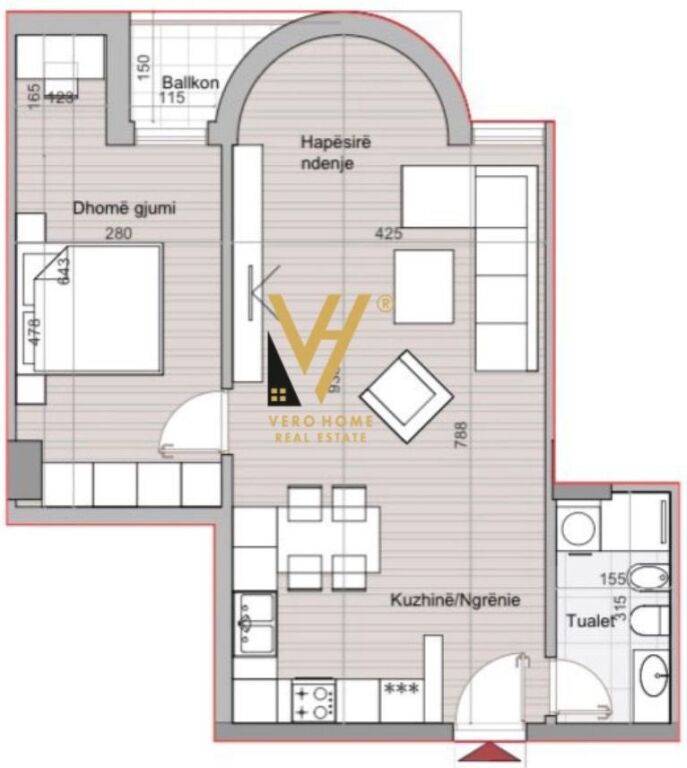 VENDESI APPARTAMENTO 1+1+BLK A HORA VERTICALE 204.000 EURO