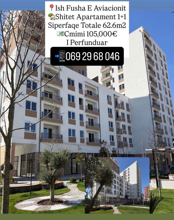 Apartment 1+1 for sale Fusha e Aviacionit