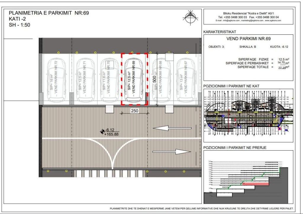 POST PARKIMI - PËR SHITJE - KODRA E DIELLIT 2, TIRANË