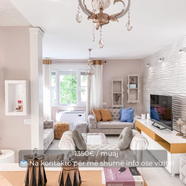 Jepet me qira apartment 2+1+2 📍Pavarotti (pranë Kopshtit Zoologjik)