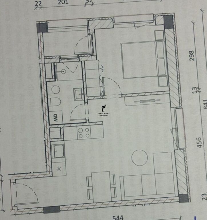 SHITET APARTAMENT 1+1 ALI DEMI 99.000 EURO FH-70609