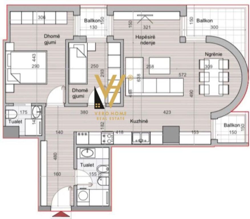 VENDESI APPARTAMENTO 2+1+2+3BLK A HORA VERTICALE 266.000 EURO