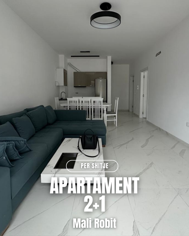 Apartament 2+1 për shitje — vijë e parë, Mali i Robit