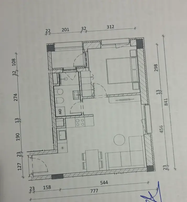 Vendita | Apartament 1 + 1 | Rezidenca Kadiu | 99000 €