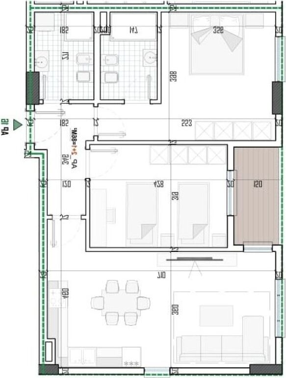Paion Residence, Paskuqan – Shitet Apartament 2+1+2+ ballkon!☀️