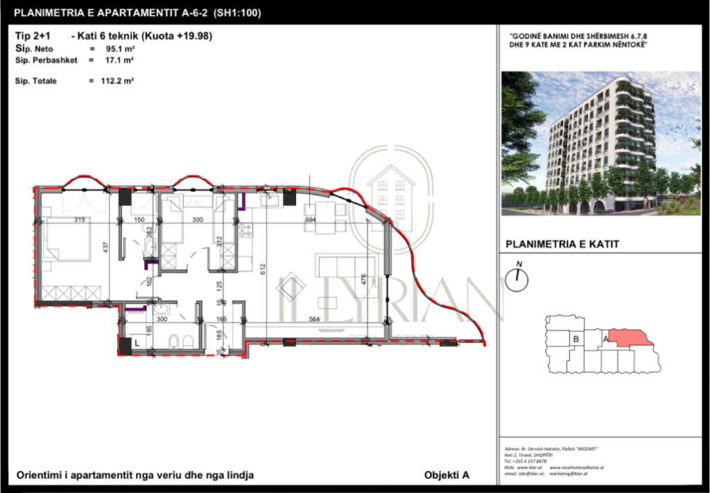 Apartament Ekskluziv 2+1 në Tiranë – Hapësirë e Madhe & Dizajn Modern