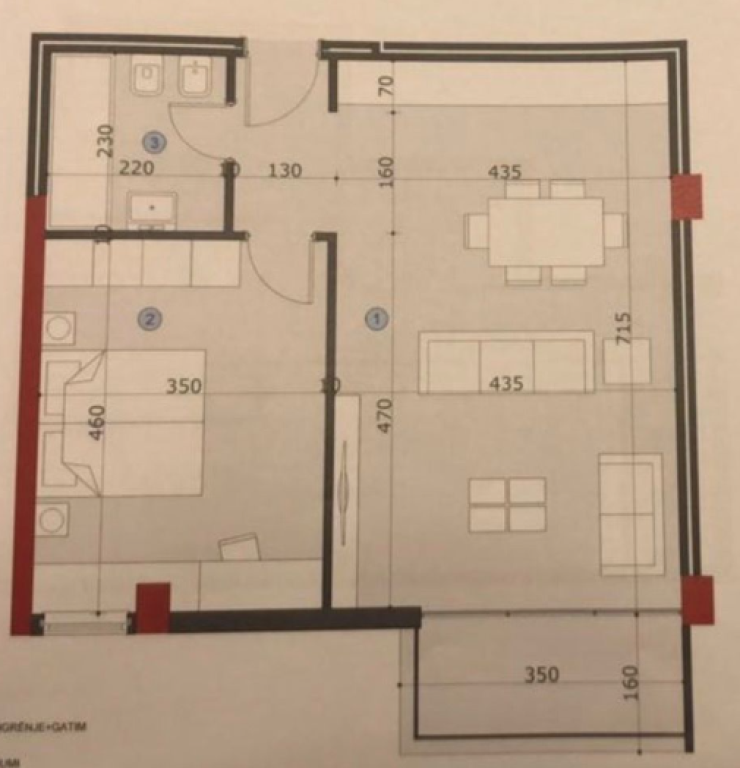 SHITET APARTAMENT 1+1 – Ali Demi