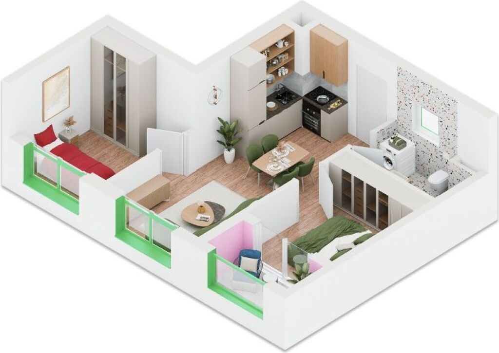 Shes apartament 2+1 tek Rezidenca Nokia,Ali Demi.Cmimi me i mire ne zone,mundesi financimi deri ne 80% te vleres