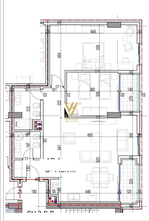 SHITET APARTAMENT 2+1+2+BLK NE LUNGOMARE 377.000 EURO