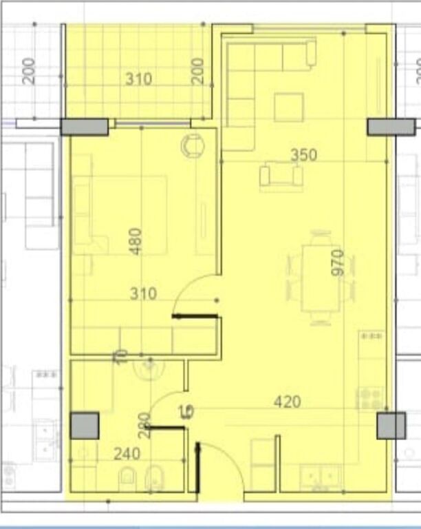 Apartament 1+1 per shitje ne Paskuqan!