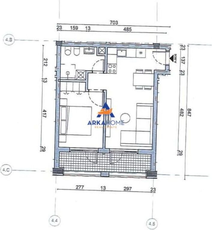 AFFITTASI APPARTAMENTO 1+1+BALCONE "REZIDENCA OXA" 35.000 LEKE