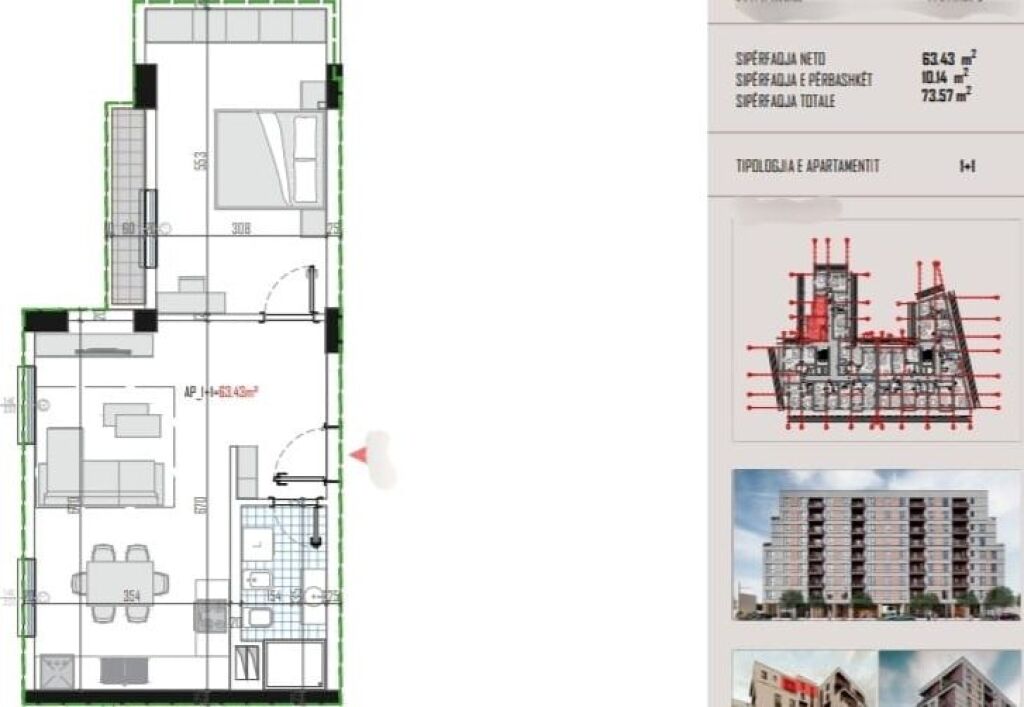 SHITEN APARTAMENTE 1+1 DHE 2+1 NË ZONEN E KAMZES