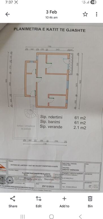 OCCASIONE: VENDESI 2+1 AL CENTRO, DIETRO IL PALAZZO DI 15 PIANI - TIRANA