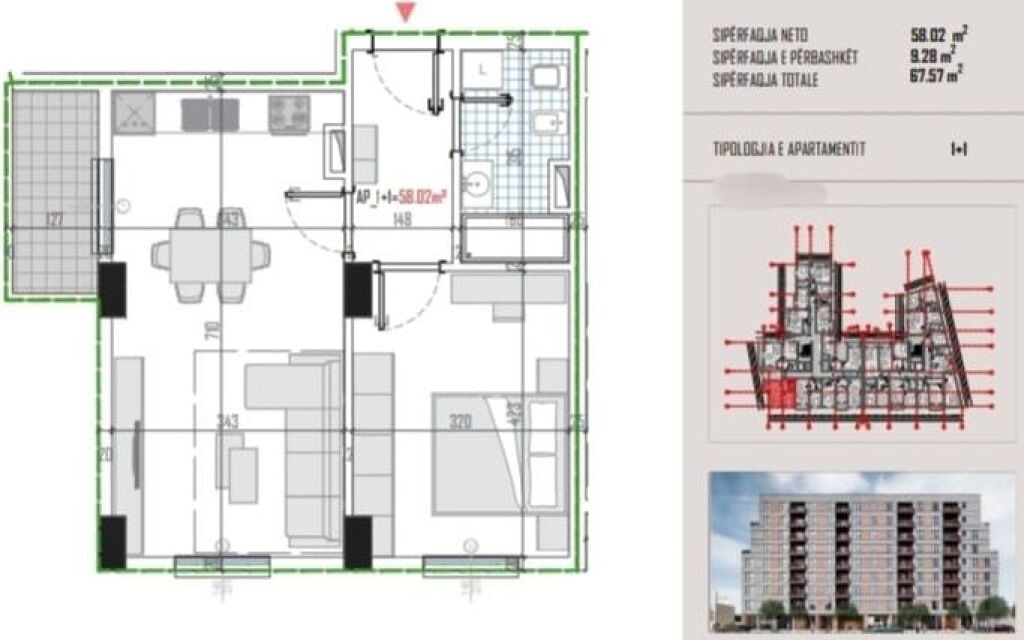 SHITEN APARTAMENTE 1+1 DHE 2+1 NË ZONEN E KAMZES