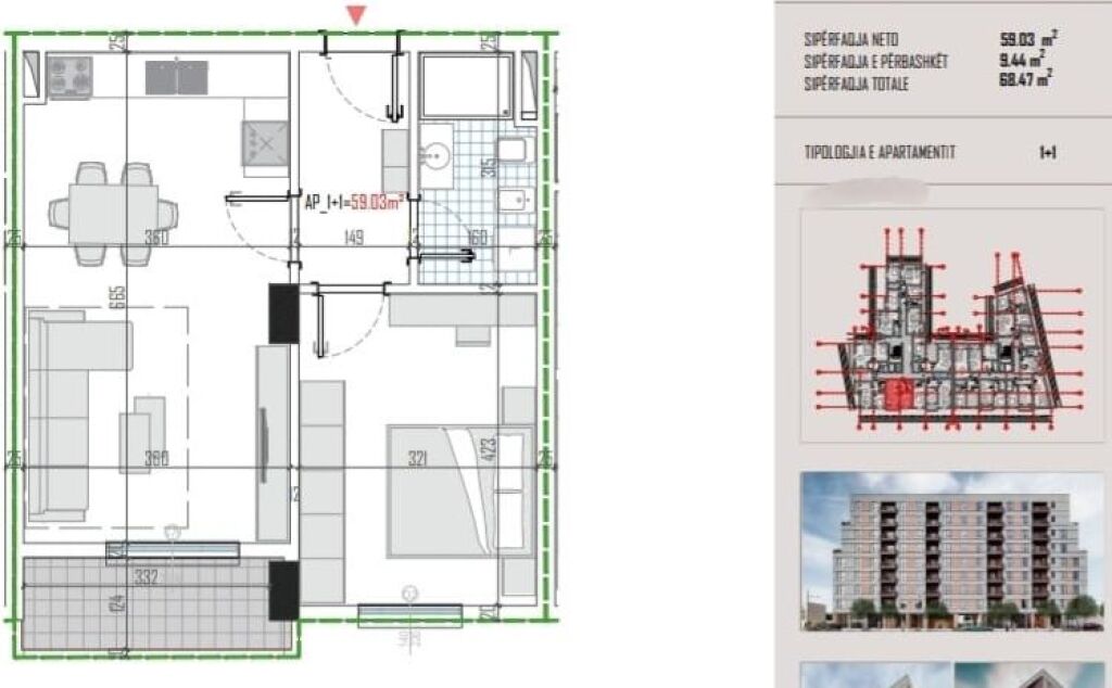 SHITEN APARTAMENTE 1+1 DHE 2+1 NË ZONEN E KAMZES