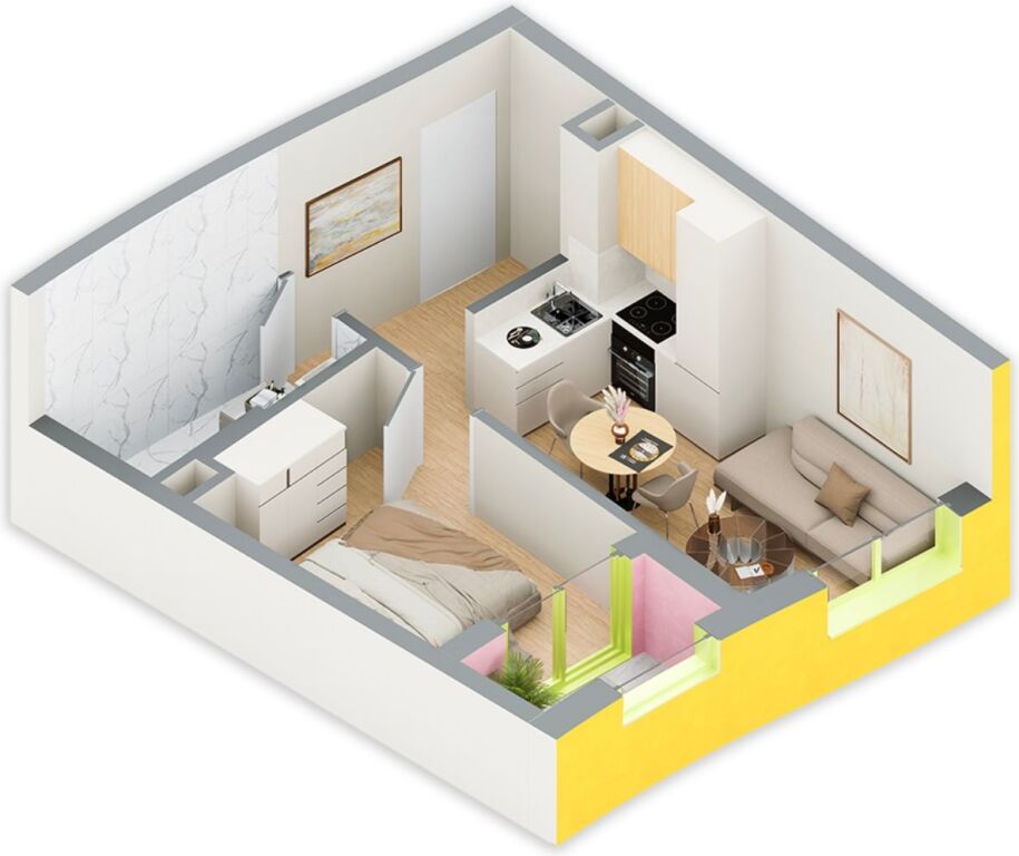 Shitet apartament 1+1 te rezidenca Ballada, Farke!