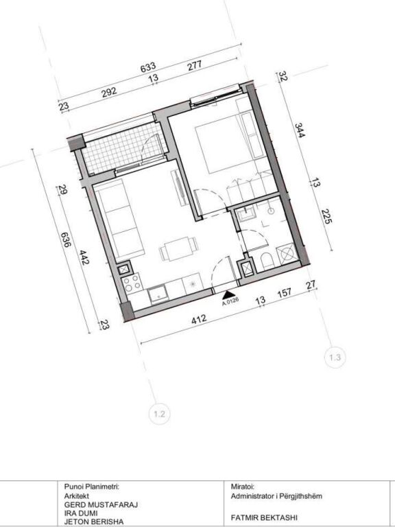 APPARTAMENTO 1+1 IN AFFITTO - RESIDENZA OXA, TIRANA