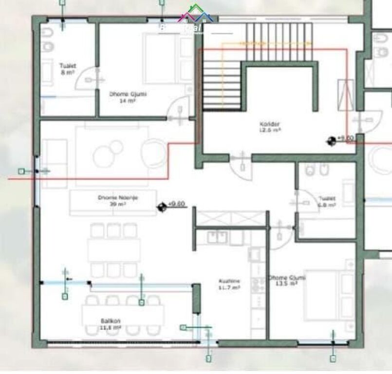 Appartamento in vendita 2+1 a Farke (ID B120843) Tirana