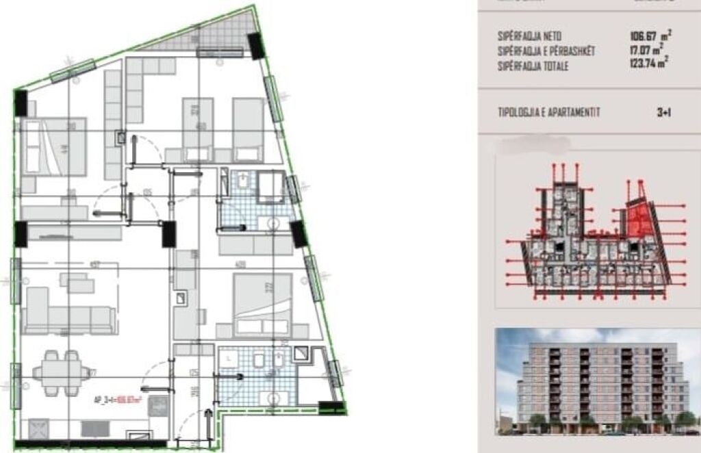 SHITEN APARTAMENTE 1+1 DHE 2+1 NË ZONEN E KAMZES
