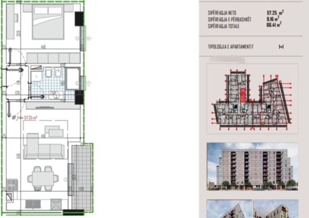 SHITEN APARTAMENTE 1+1 DHE 2+1 NË ZONEN E KAMZES