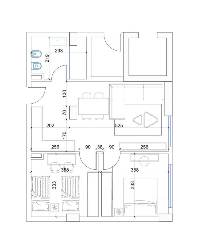 Apartment 2+1 For Sale in Paskuqan, Tirana - 150,000€ !