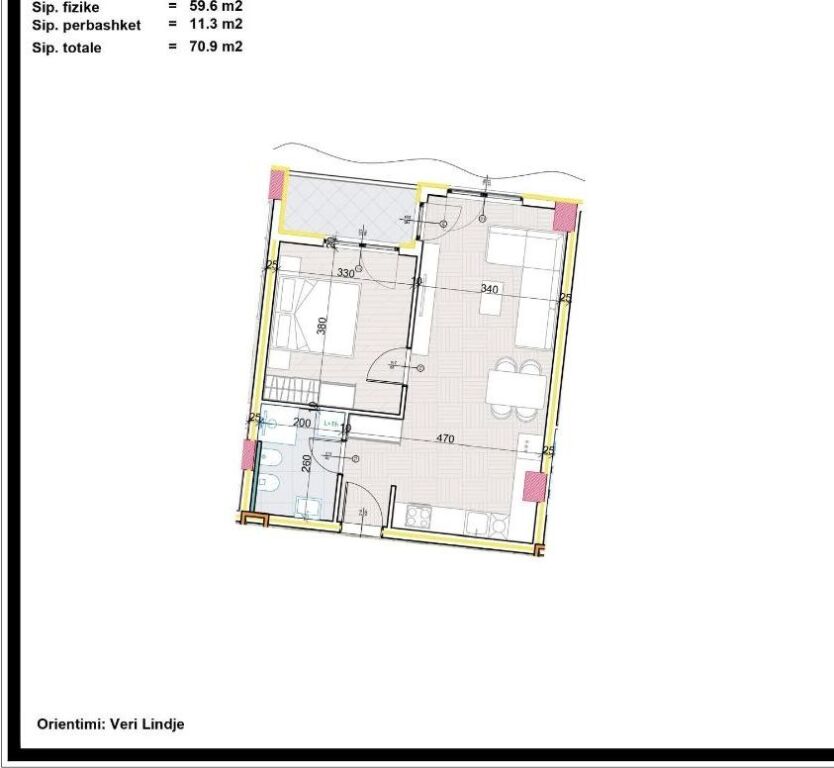 SHITET : 1+1📍Paskuqan (Aluna Complex) - Orientim Plot Diell🌞 - 88,600€ - Sp.71m² - Kt.6 || 10 minuta larg Qendres se Tiranes🏃🏻‍♂️