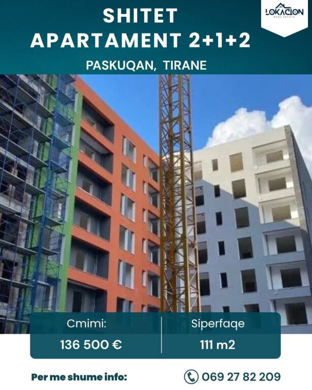 VENDESI APPARTAMENTO 2+1+2 - RING SIDE , PASKUQAN